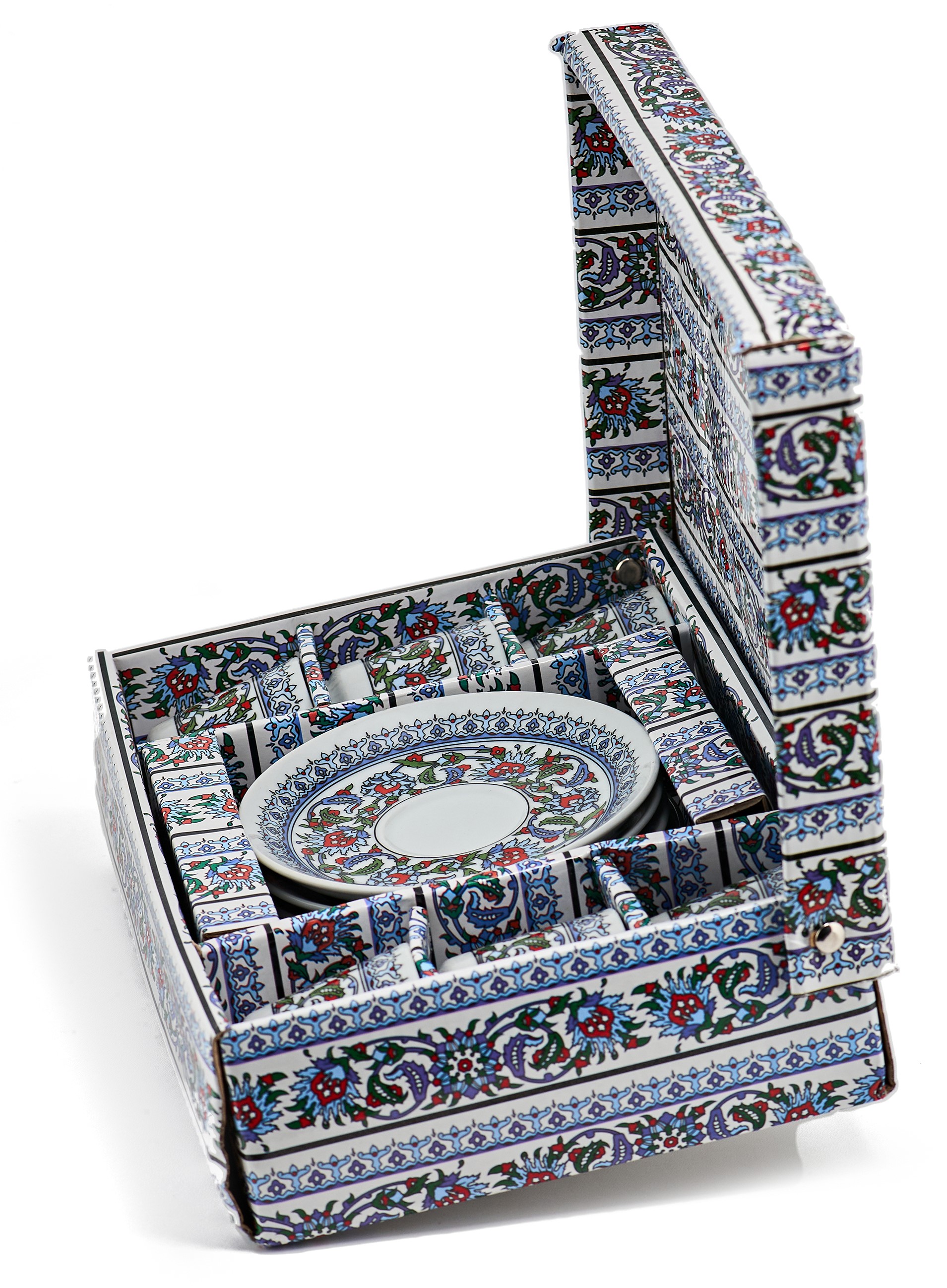 Турецький набір кераміка (З орнаментом синій) фото #31